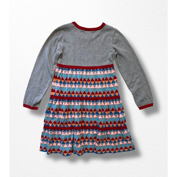 Hanna Andersson Geo Twirly Sweater Dress, Size 8 - Picture 2 of 8